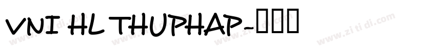 VNI HL THUPHAP字体转换